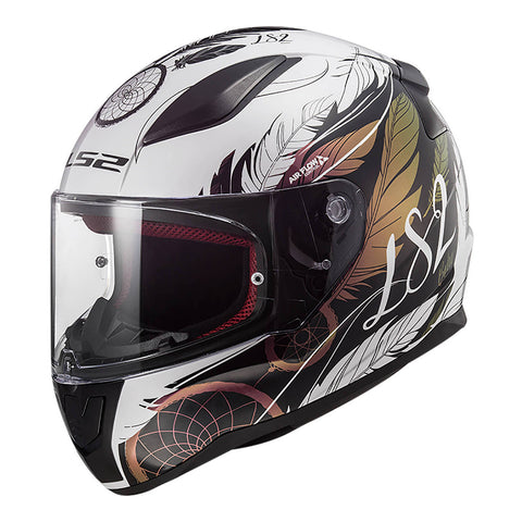 LS2 FF353 Rapid II Boho Helmet - White / Black / Purple 06