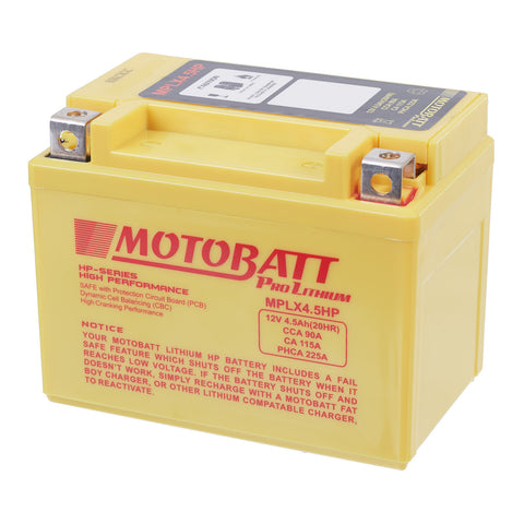 MOTOBATT PRO LITHIUM BATTERY MPLX4.5HP *10