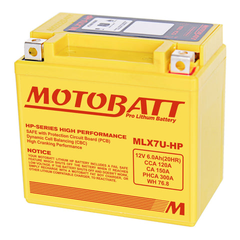 MOTOBATT PRO LITHIUM BATTERY MLX7U-HP *8