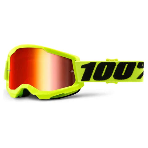 STRATA 2 GOGGLE YELLOW MIRROR RED LENS