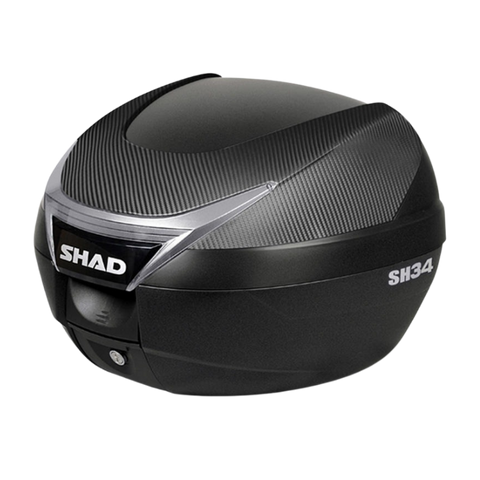 SHAD SH34 Top Case-BLACK/CARBON 34L