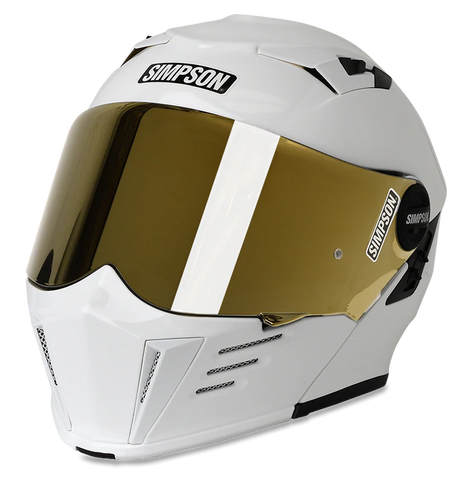 Simpson Mod Bandit Shield Gold Replacement Visor Australian