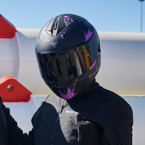 SGI Vandal Purple Helmet Motorcycle Helmets Clothing Women MOTOHEADZ