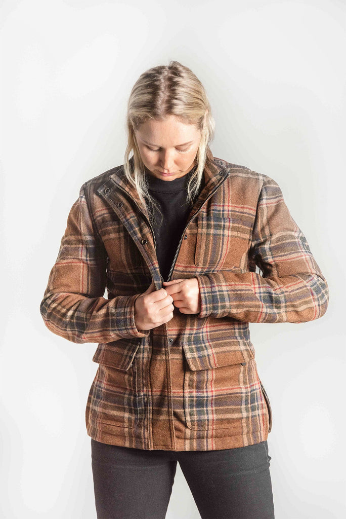 Plaid motorcycle jacket outlet